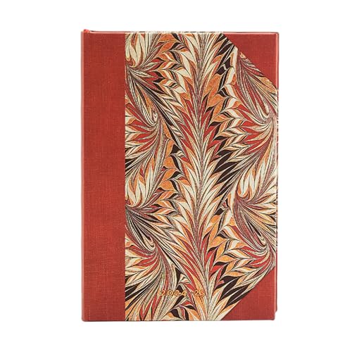 Paperblanks Agende 18 Mesi 2025, Rubedo, Mini, Orizzontale, Chiusura Con Fascia Elastica