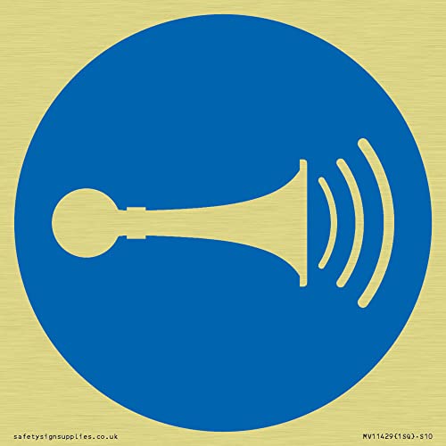 Obbligatorio: Segno Del Corno Sonoro - 100X100Mm - S10