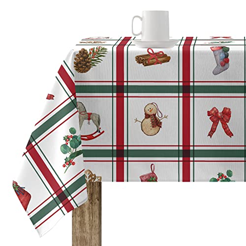 Mantel Resinado Antimanchas Modelo Scottish Christmas 1