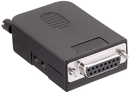 Delock Sub-D15 Hembra A Adaptador De Bloque De Terminales Con Carcasa