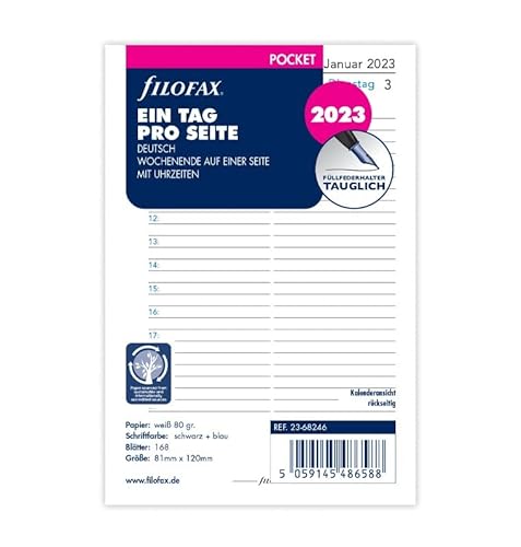 Filofax Tasca 1 Giorno Su 1 Pagina