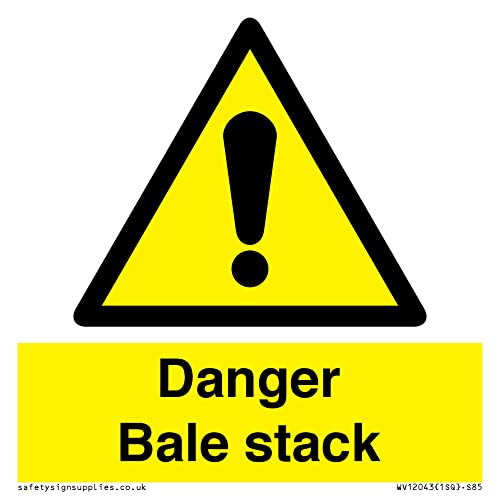 Danger Bale - Cartello Stack - 85 X 85 Mm - S85
