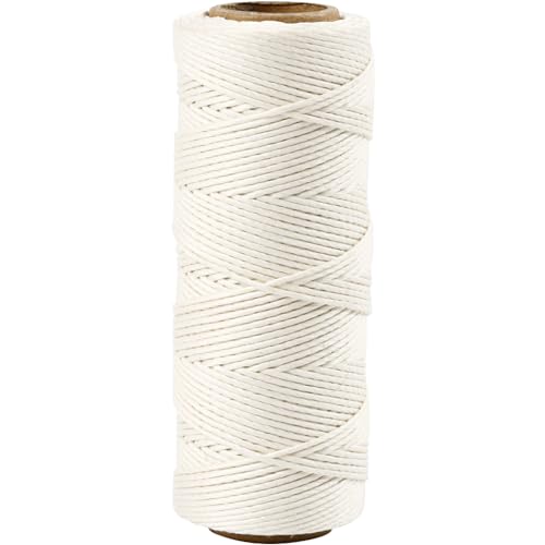 Creative 503481 - Corda In Bambù, Colore: Bianco, Lunghezza 65 M, Spessore 1 Mm