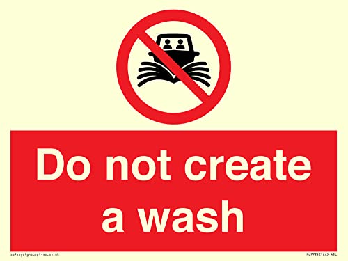 Cartello "Do Not Create A Wash", Formato A5L, 200 X 150 Mm
