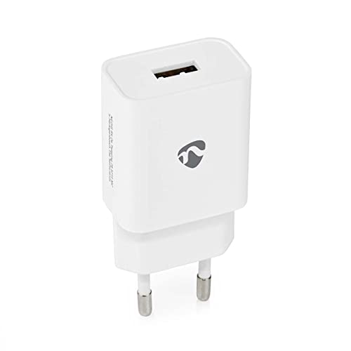 Nedis Caricabatterie Usb Da Casa Con 1 Porta - 2,4A / Bianco