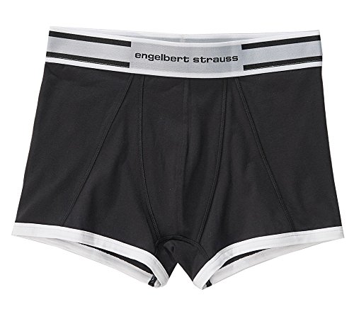 Engelbert Strauss - Boxer Stretch, 2 Pz, Taglia: 4, Colore: Nero + Cemento