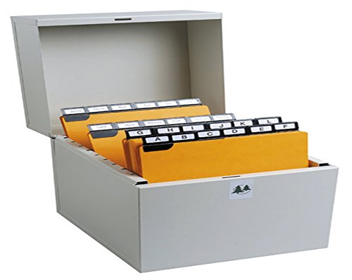 Boite A Fiches Metalib - Classement De 500 Fiches En Largeur - 74X105Mm A 75X125Mm
