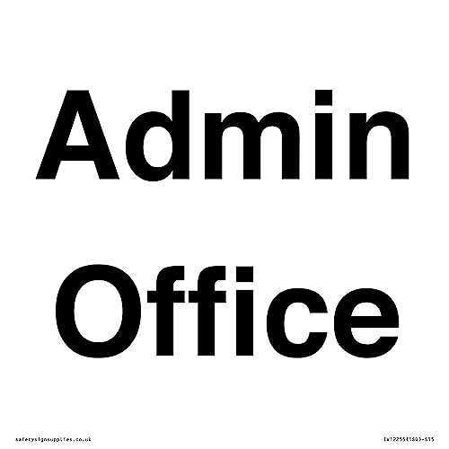 Cartello Admin Office – 150 X 150 Mm – S15