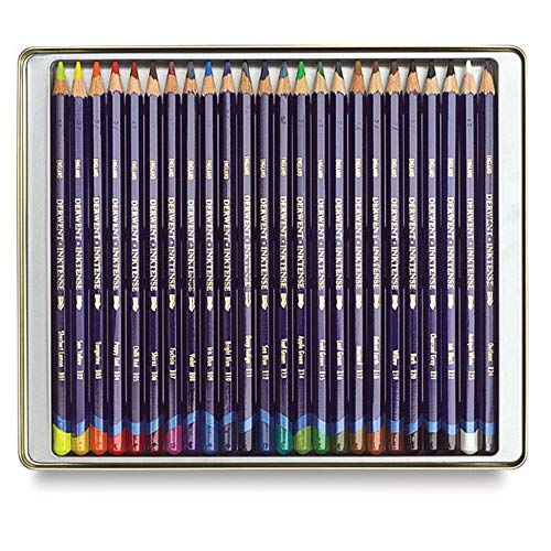 Derwent Inktense Matite 24 Pezzi Multicolore