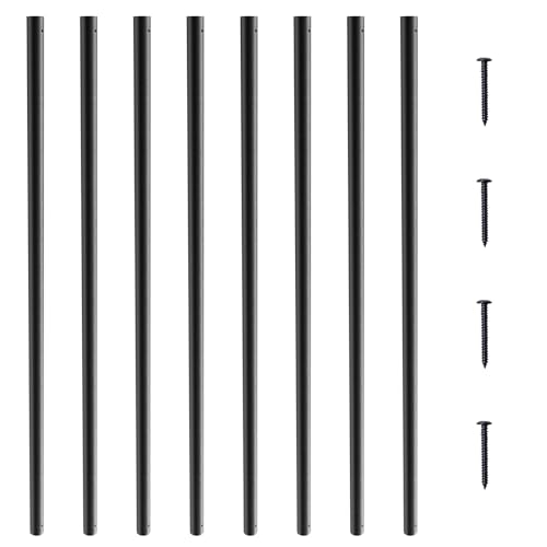 Vevor Balaustre In Metallo Per Scale 19 X 19 X 810 Mm Balaustre Colonna Rotonda In Allumino, 101 Balaustre Per Ponte Con Viti, Ringhiera Classica Per