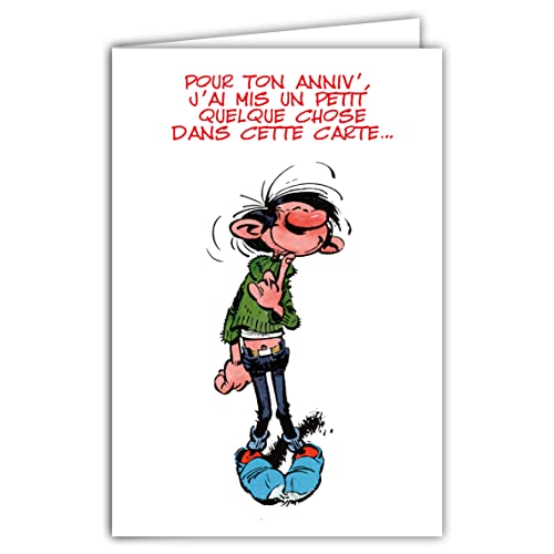 Gaston Lagaffe Glct-0122 Scheda Di Compleanno Con Motivo Mille Pensieri Baci Cuore Yoga Zen