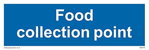 Confezione Da 5 Cartelli Per Punto Di Raccolta Alimentare, 150 X 50 Mm, L15
