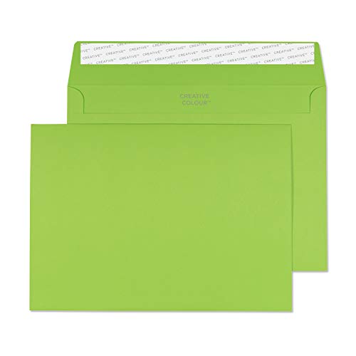 Design Range Vibrant 307 - Buste C5 Con Chiusura Adesiva, 120 G/Mq, Confezione Da 500, Colore: Verde Lime