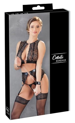 Cottelli Collection Set Bondage A Jarretelles 4 Pezzi Taglia Xl