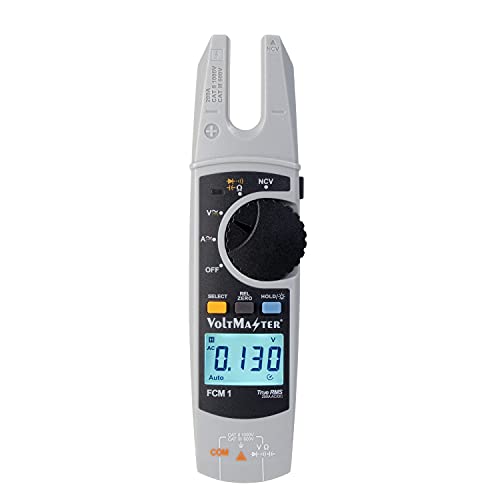 Voltmaster Fcm 1 Pinza Amperometrica Digit. A Forchetta Cat Iii 600 V, Dispositivo Misuraz. Multifunzione Con Pinza Aperta Sull'Estremità (Universale,