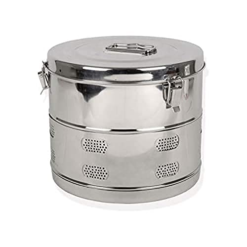 Gima 26685 Drum Inox Ø 340 X H 340 Mm, 1 Pezzo