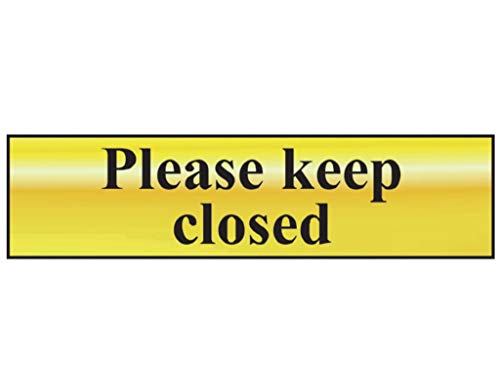 Scan Please Keep Closed Sign