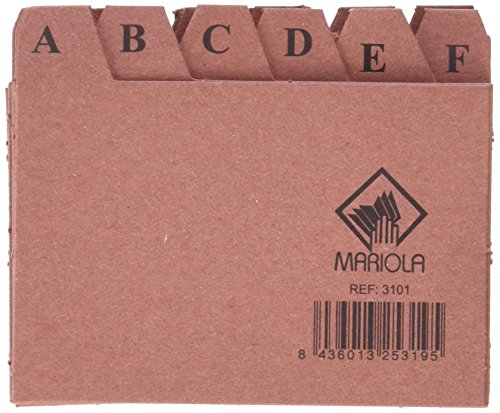 Mariola 3101 Indice Alfabetico A 24 Posizioni