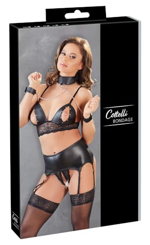 Cottelli Collection Set Bondage A Jarretelles Con Entraves L