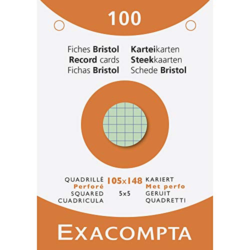 Exacompta 13659E Cartoncini Bristol, 10X14 Cm, Multicolore
