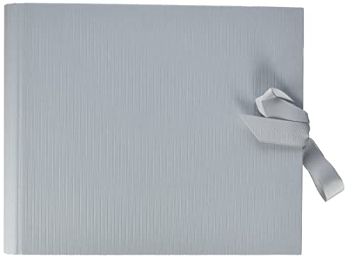 Rössler Papier 13161157006 - Raccoglitore Per Foto Con Fiocco, 230 X 210 Mm, 2 Anelli, 50 Pagine, Grigio, 1 Pezzo