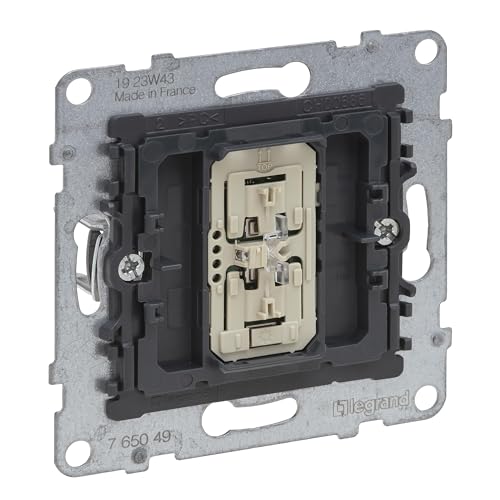 Legrand, Seano 765049 - Dimmer Universale Con Conduttore Neutro, Sezione Fase Con Rilevamento Automatico Del Carico, Morsetti A Vite, 150 W