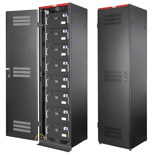 Techly Professional 369106 Armadio Rack 19" 600X600 47U Porta Batterie Nero Nero