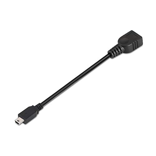 Aisens A101 – 0033 – Cavo Usb 2.0 Otg Di 15 Cm Per Telefono/Tablet, Colore: Nero