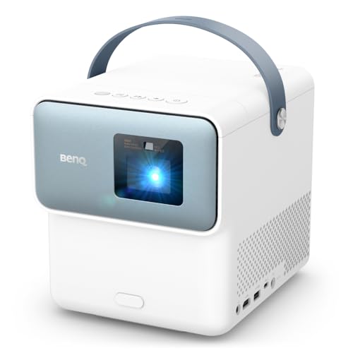 Benq Gp100 Videoproiettore Portatile, 1000 Lumen Ansi, Android Tv11, Netflix Precaricato, Wi-Fi 6, Bluetooth 5, Chromecast E Airplay, Auto Focus E Key