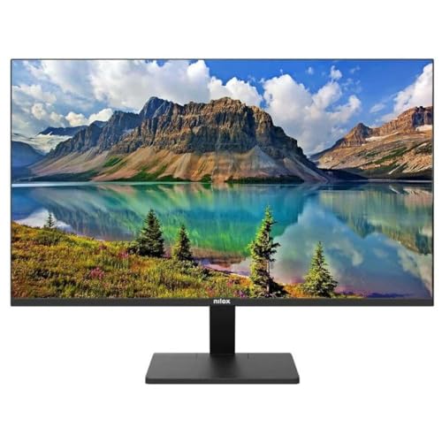 Nilox Nxm24Fhd111 Monitor 24 Pollici Full Hd, Monitor Da Computer Frameless Con Risoluzione Di 1920 * 1080, Monitor Gaming Con Tempo Di Risposta 1 Ms,