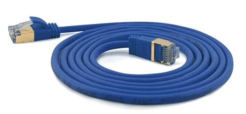 Wantecwire 7137 Extra Sottile Cavo Patch Con Top Qualità Blu