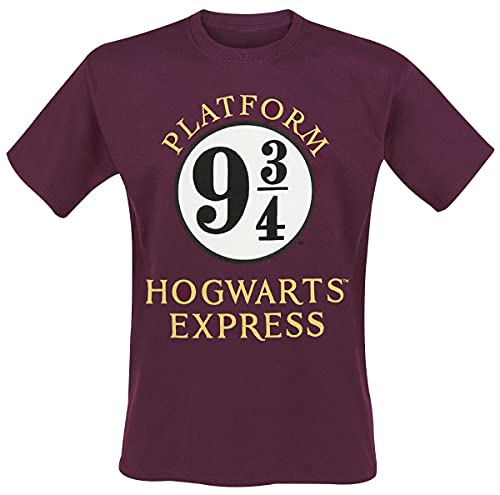 Harry Potter Poudlard Express - Maglietta A Maniche Corte, Taglia Xl, Colore: Rosso