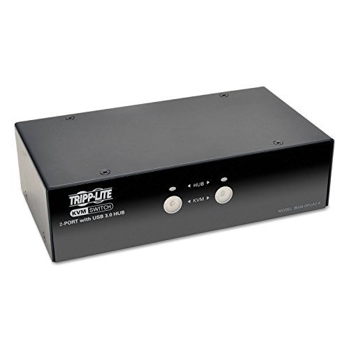 Eaton Switch Kvm Displayport A 2 Porte Con Audio, Cavi E Hub Usb 3 Superspeed (B004-Dpua2-K)