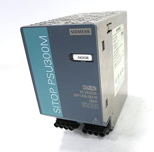 Siemens Sitop Psu8200 - Alimentatore Di Rete 24 V/20 A, Din Rail, 24 V/Dc 20 A, 480 W, Numero Di Uscite: 1 X