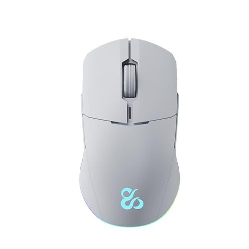 Newskill Chiron Pro Mouse Gaming Professional, Ambidestro, Wireless, 8 Pulsanti Programmabili, Interruttore Huano, Iuminazione Led Rgb, Compatibile Co