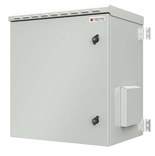 Techly Professional 364842 Armadio Rack 19" A Parete 7U Grigio Ip55 Porta Cieca Prof. 450 Mm Grigio