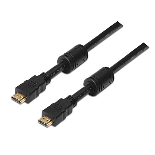 Aisens A119 – 0102 – Cavo Hdmi Alta Velocità Hec Con Ferrite, 10 M, Per Monitor E Tv, Full Hd, Colore: Nero