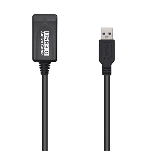 Aisens A105-0525 Cavo Usb 3.0 Prolunga Con Amplificatore, Tipo A/M-A/H, Nero, 5,0 M