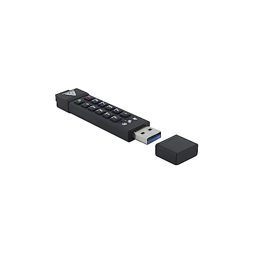 Apricorn Aegis Secure Key 3Z 128Gb Usb 3.1 (3.1 Gen 2) Flash Drive Protetto, Nero