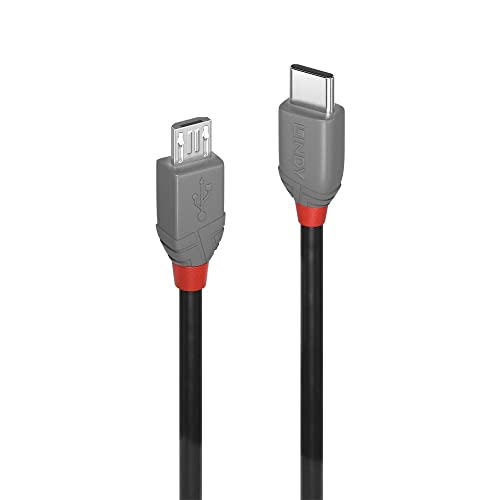 Lindy 36893 Cable Usb 3 M Usb 2.0 Usb C Micro-Usb B Negro 3M Usb 2.0 Type C To Micro-B Cable