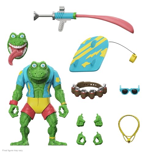 Super7 Les Tartarues Ninja - Statuetta Ultimate Genghis Frog, 18 Cm