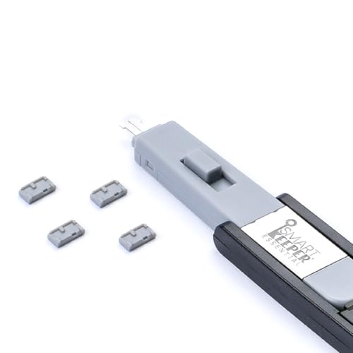 Smartkeeper Essential / 4 X Micro Usb B Blockers + Chiave/Grigio