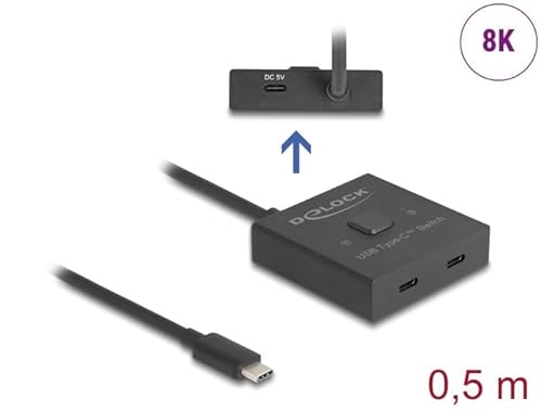 Delock 18911 Hub Di Interfaccia Usb 3.2 Gen 2 (3.1 Gen 2) Type-C 10000 Mbit/S Nero