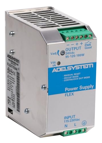 Flex17024A Alimentatore Adelsystem Din Rail 180W 24V Input 110/220 Vac