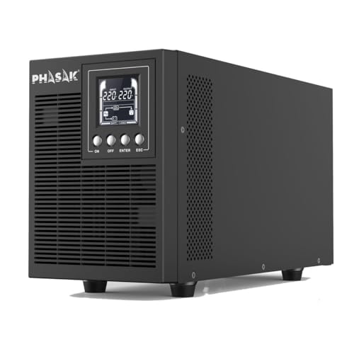 Phasak Rack On-Line Ph9230 – Gruppo Di Continuità, 3000 Va, 3 X Schuko)