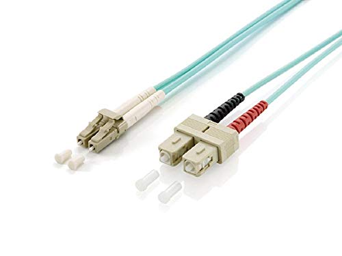 Equip 255316 Cavo A Fibre Ottiche 10 M Om3 Lc Sc Turchese