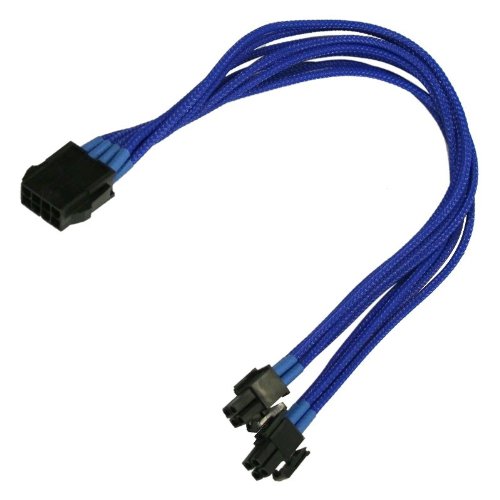 Nanoxia 900200020 Cavo Di Interfaccia E Adattatore 4+4-Pin Eps 8-Pin Eps Blu