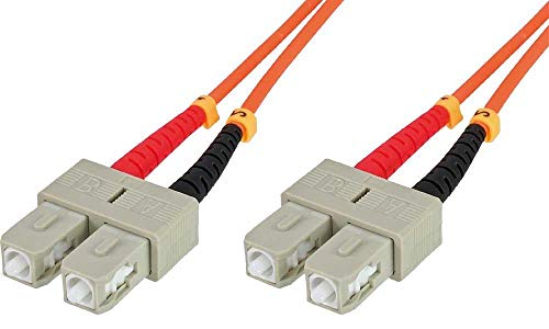 Techly Professional 302181 Cavo Fibra Ottica Multimodale Om1 Sc/Sc 62,5/125 2 M Arancione