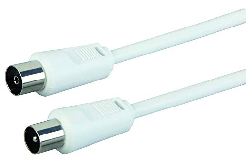 Schwaiger Kvk50 A052 Cavo Collegamento Antenna, 90 Db, 5,0 M Bianco