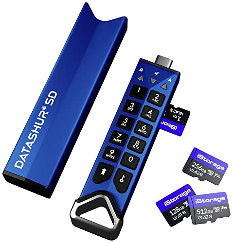 Istorage Datashur Sd, Encrypted Usb Flash Drive With Removable Istorage Microsd Cards (Sold Separately), Password Protected, Secure Collaboration, Fip